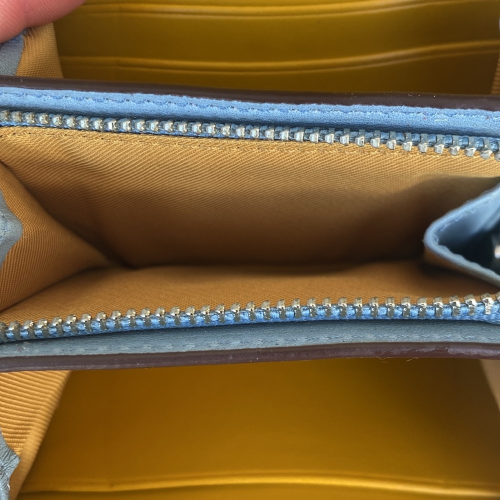 Coach colorblock Turnlock wallet in Coneflower - Picture 5 of 9